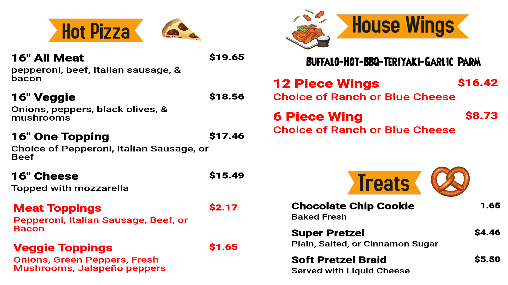 Menu Page 3